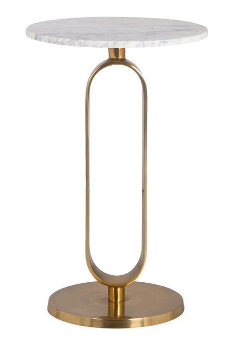 Modern Marble End Table | Richmond Interiors Celine | Oroatrade.com