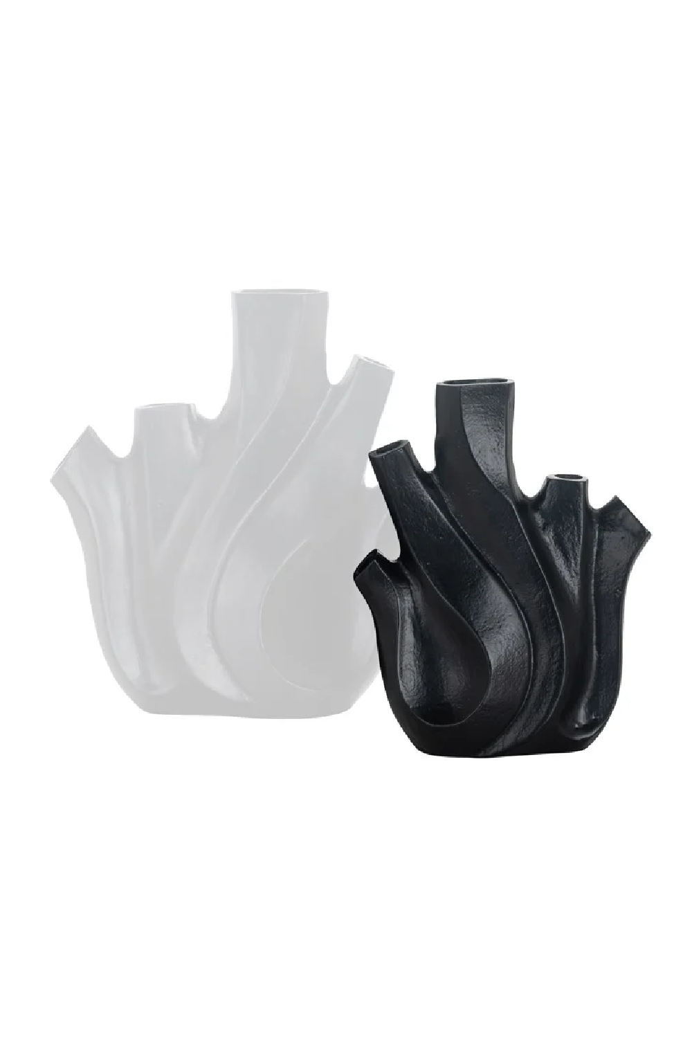 Black Aluminum Organic Vase | OROA Jaxson | Oroatrade.com