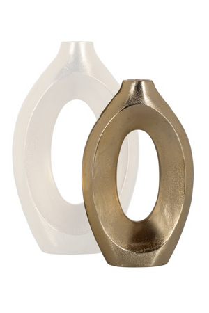 Brushed Gold Modern Vase | Richmond Interiors Alma | Oroa.com