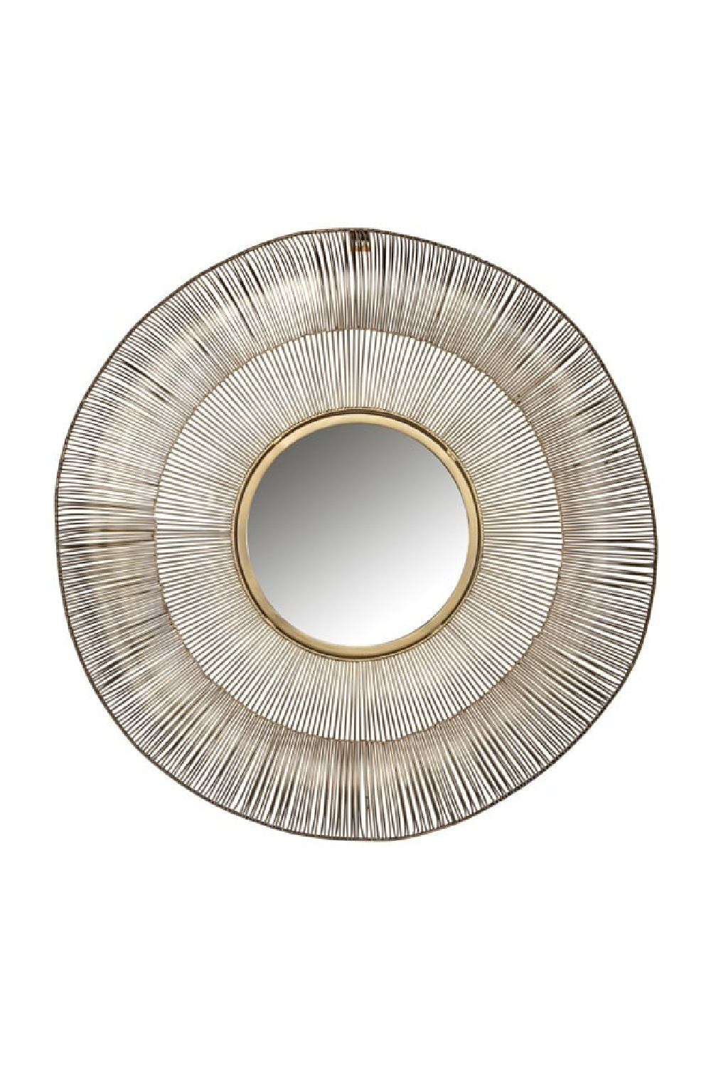 Brushed Gold Decorative Mirror | Richmond Interiors Aliza | Oroa.com
