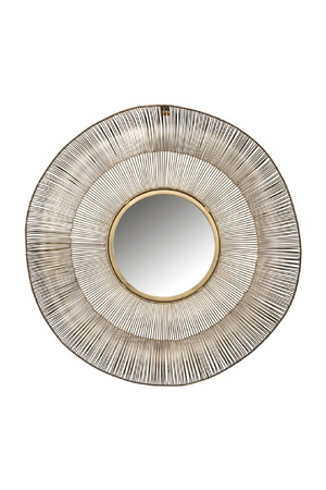 Brushed Gold Decorative Mirror | Richmond Interiors Aliza | Oroa.com