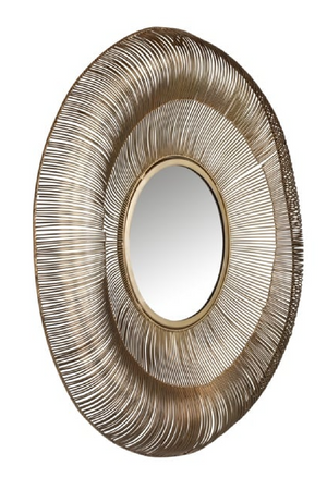 Brushed Gold Decorative Mirror | Richmond Interiors Aliza | Oroa.com