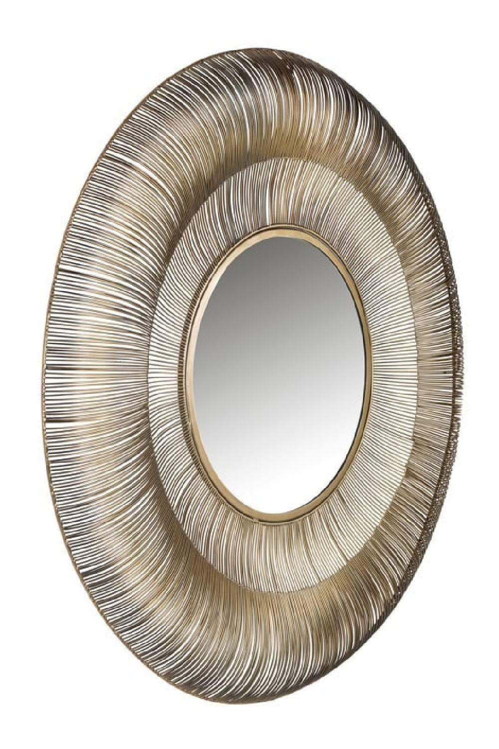 Brushed Gold Decorative Mirror | OROA Aliza | Oroatrade.com