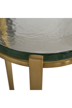 Glass Round End Table | Richmond Interiors Aubrey | Oroa.com