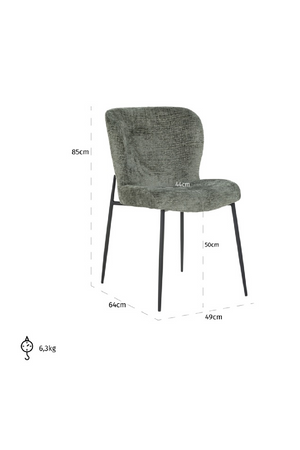Upholstered Minimalist Dining Chair | Richmond Interiors Darby | Oroa.com
