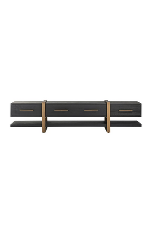 Black Oak 3-Drawer TV Unit | Richmond Interiors Cambon | Oroa.com