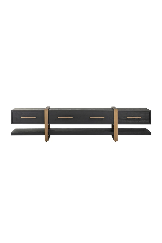 Black Oak 3-Drawer TV Unit | Richmond Interiors Cambon | Oroa.com