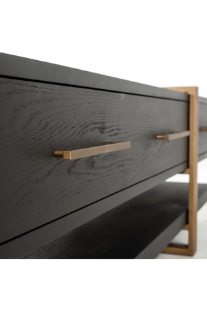 Black Oak 3-Drawer TV Unit | Richmond Interiors Cambon | Oroa.com