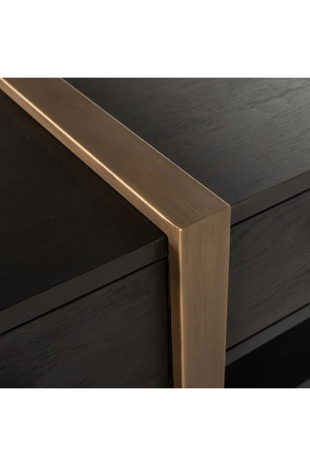 Black Oak 3-Drawer TV Unit | OROA Cambon | Oroa.com