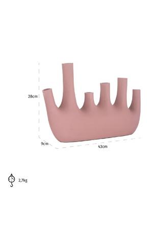 Pink Aluminum Modern Vase | Richmond Interiors Jody | Oroa.com