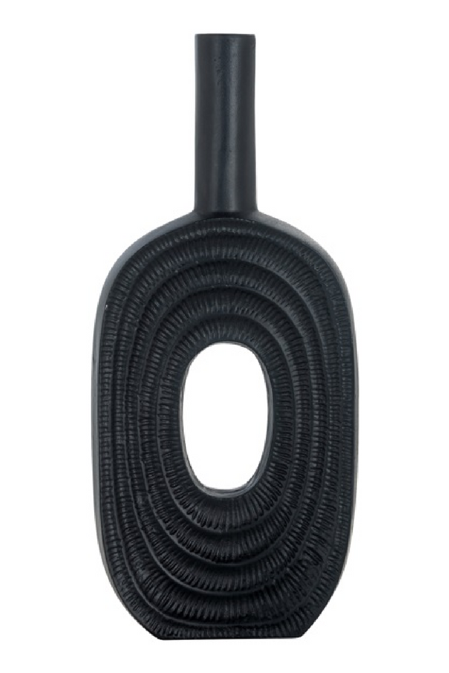 Black Mid-Century Vase L | Richmond Interiors Emar | Oroa.com