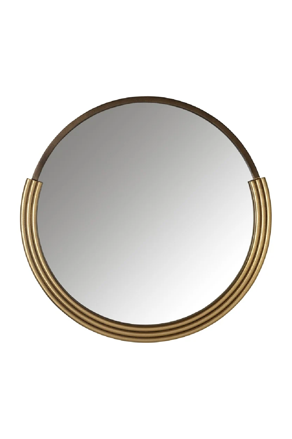 Gold Framed Round Mirror | OROA Afton | Oroatrade.com