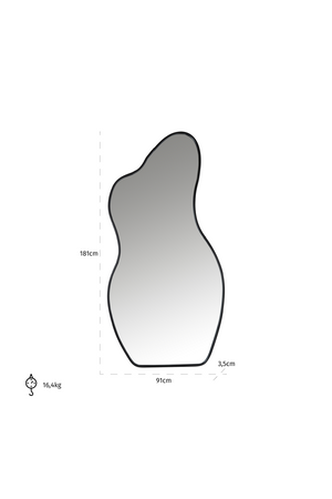 Organic-Shaped Contemporary Mirror | Richmond Interiors Aldon | Oroa.com