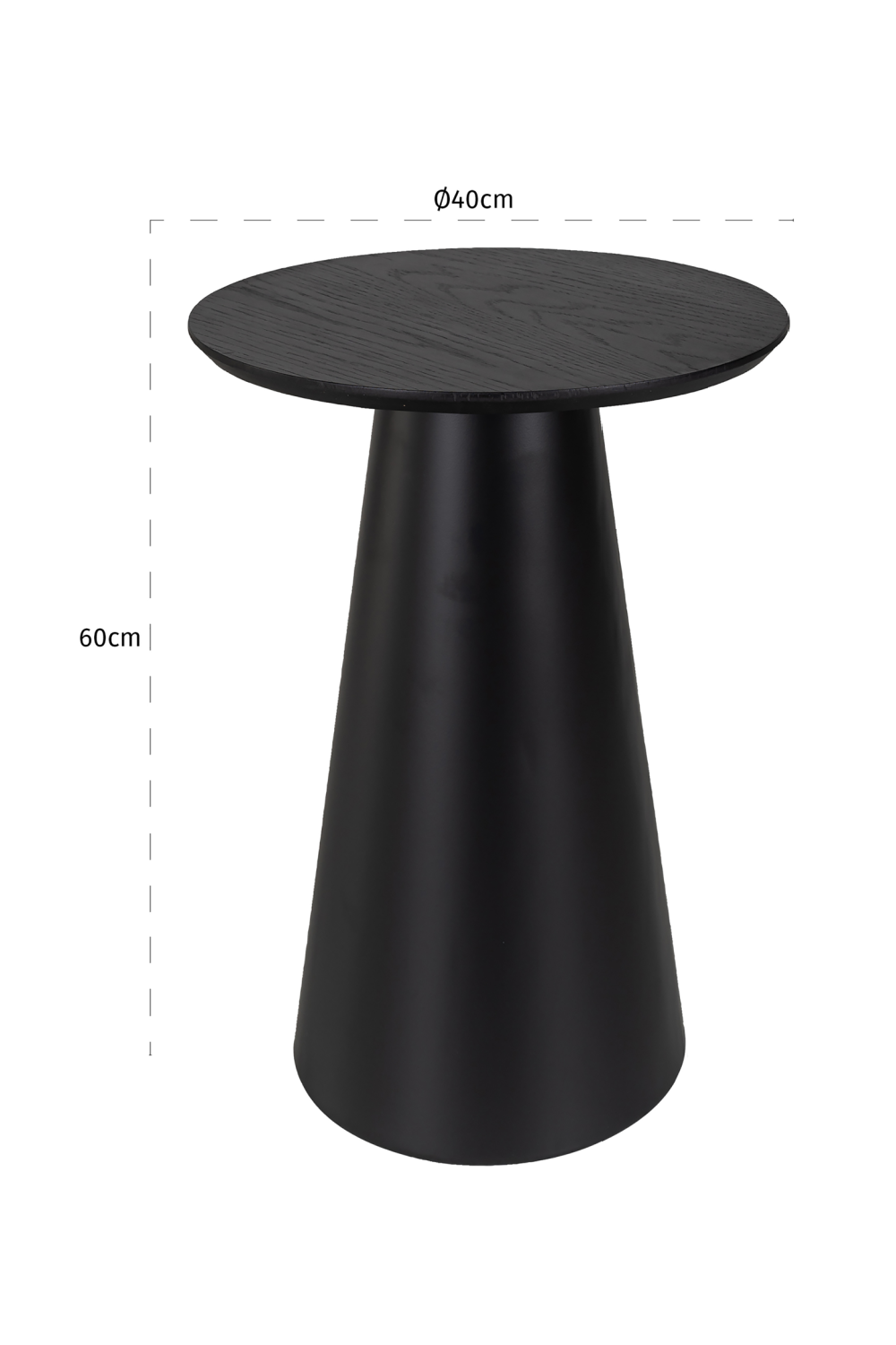 Black Pedestal End Table | Richmond Interiors Jazz | Oroa.com