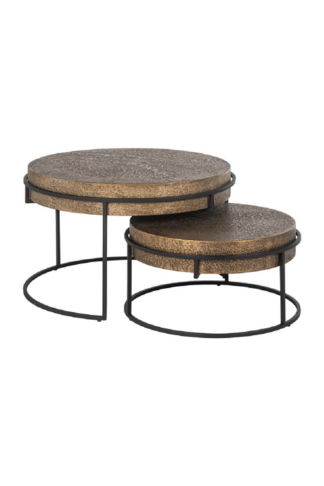 Round Metal Nesting Coffee Tables (2) | Richmond Interiors Derby | Oroa.com
