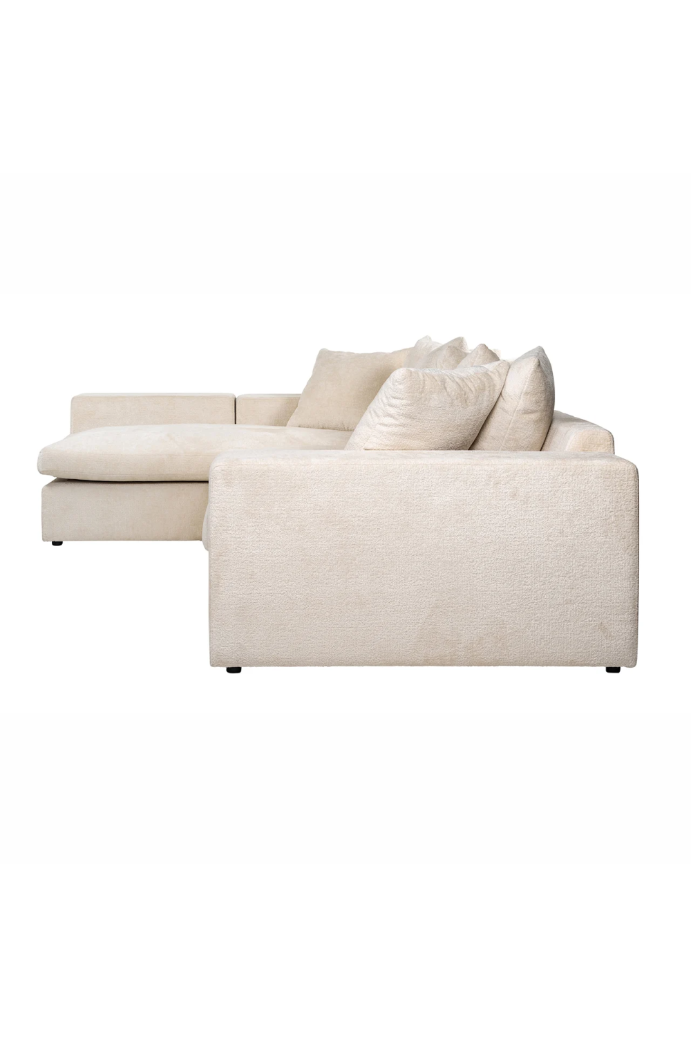 White Chenille Contemporary Sofa | OROA Alcazar | Oroa.com