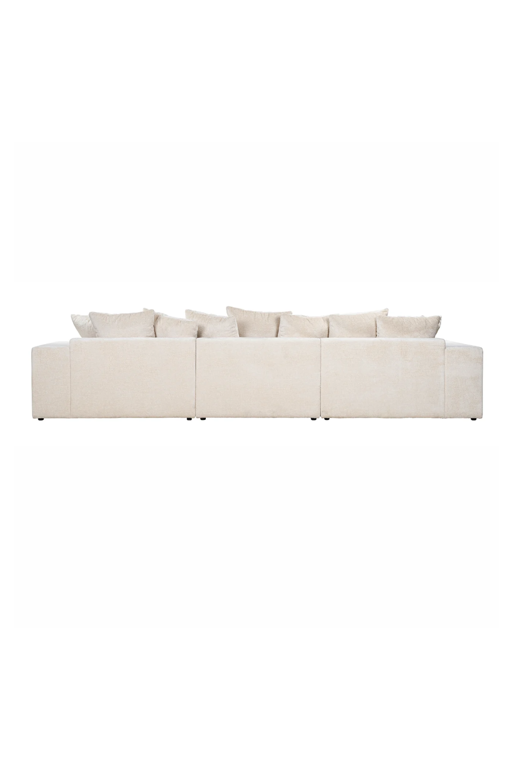 White Chenille Contemporary Sofa | OROA Alcazar | Oroa.com
