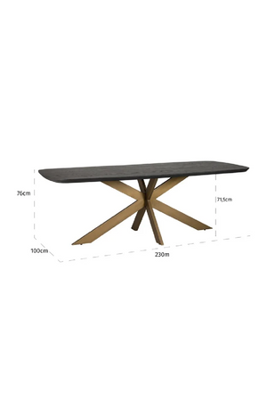 Contemporary Oval Dining Table | Richmond Interiors Cambon | Oroa.com