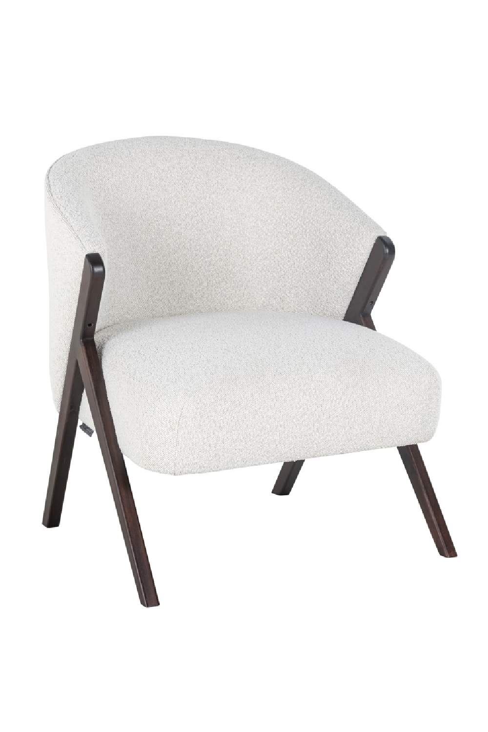 White Bouclé Accent Chair | OROA Mia | Oroatrade.com