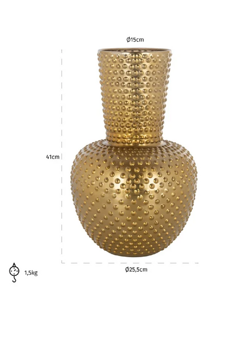 Gold Studded Vase | Richmond Interiors Nola | Oroa.com