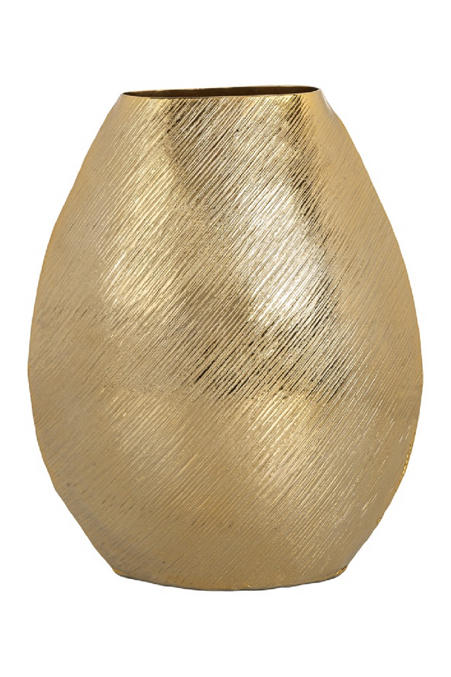 Gold Aluminium Vase L | Richmond Interiors Evey | Oroa.com