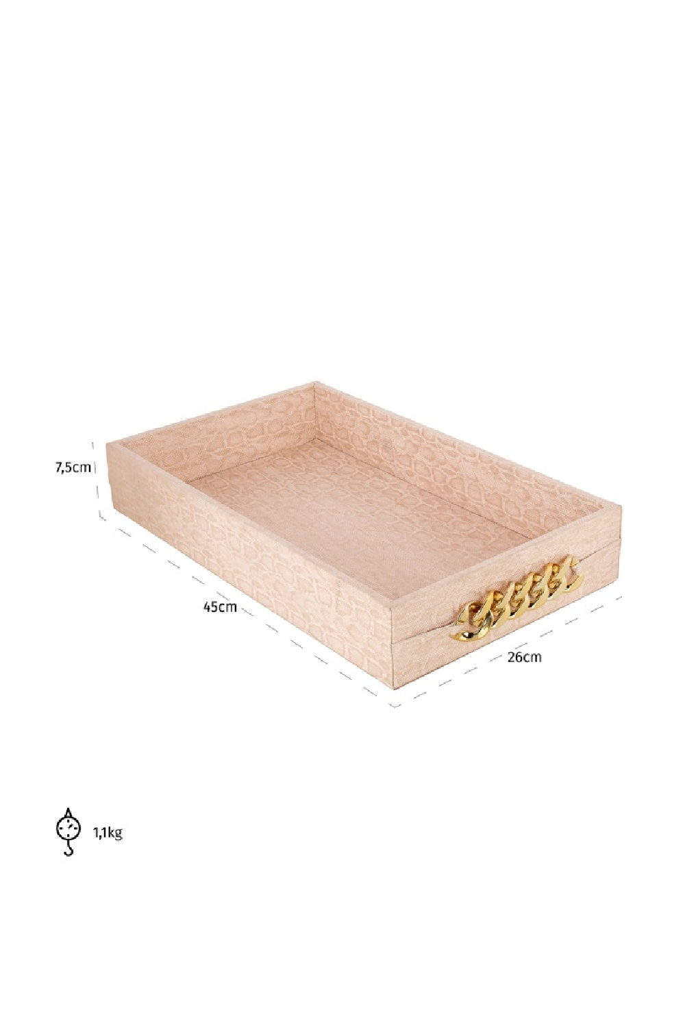 Pink Animal Print Tray | Richmond Interiors Rowen | Oroa.com