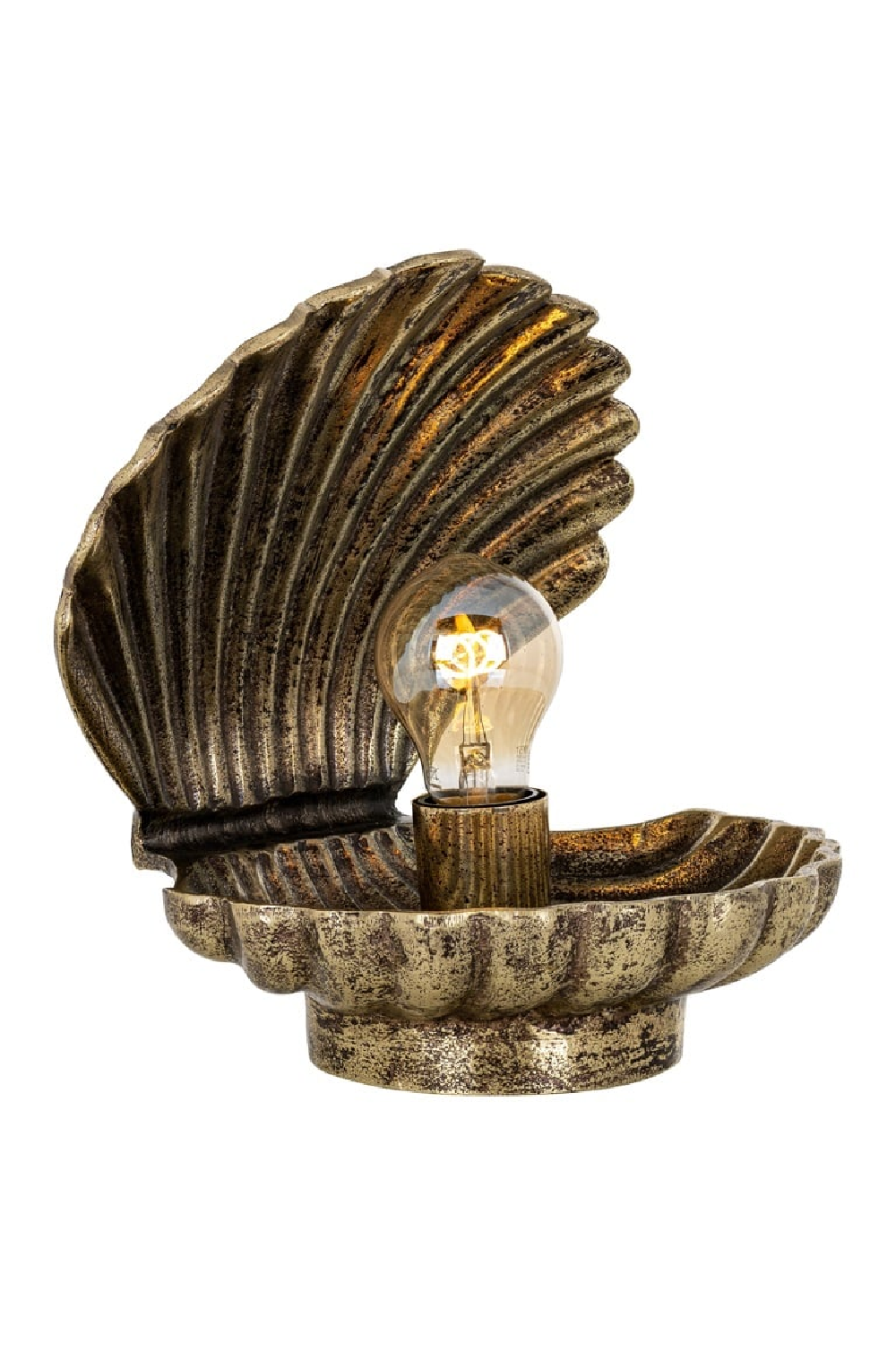 Gold Clamshell Table Lamp | OROA Stacey | Oroa.com