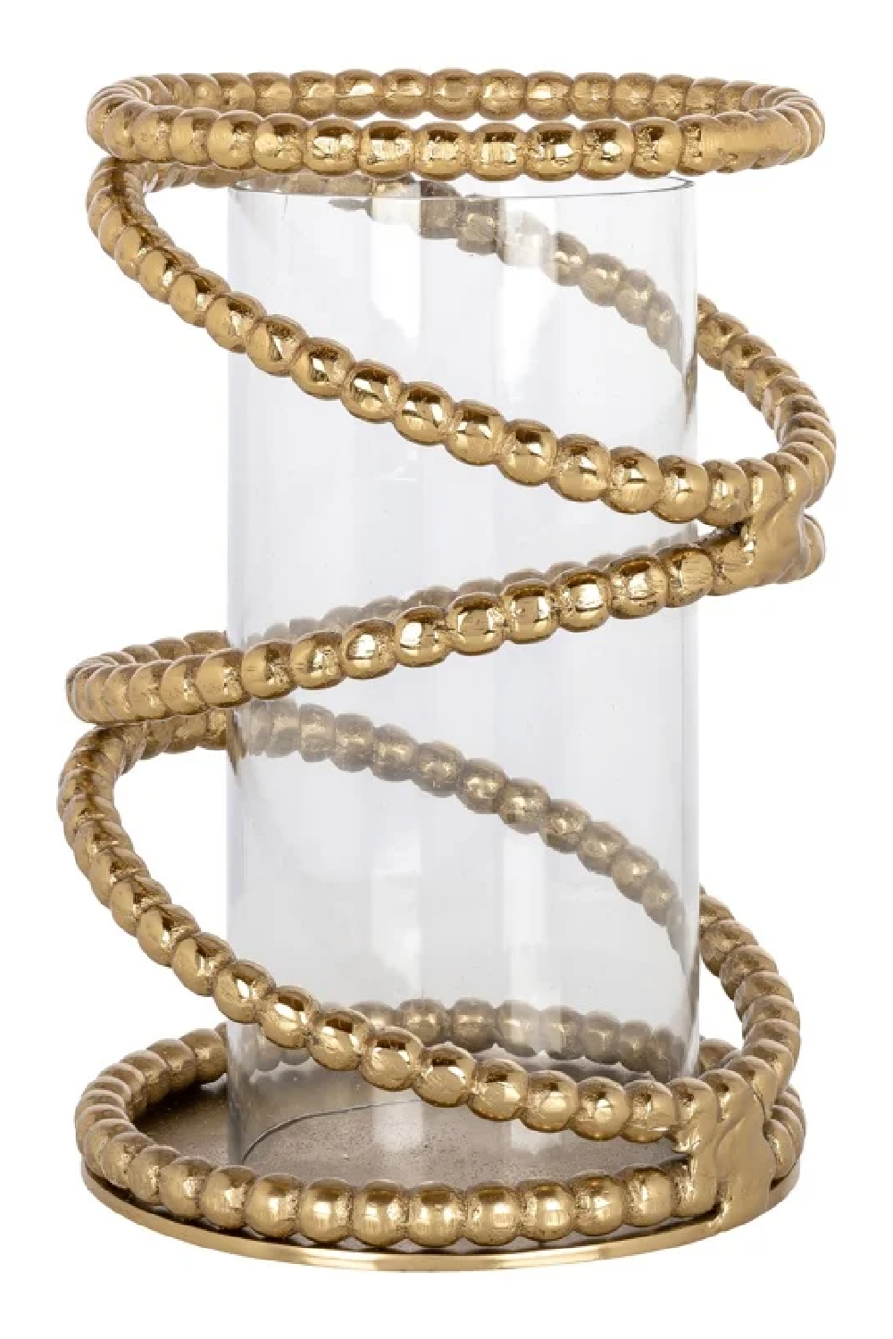 Gold-Chained Glass Hurricane | Richmond Interiors Jaden | Oroa.com