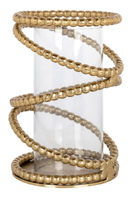 Gold-Chained Glass Hurricane | Richmond Interiors Jaden | Oroa.com