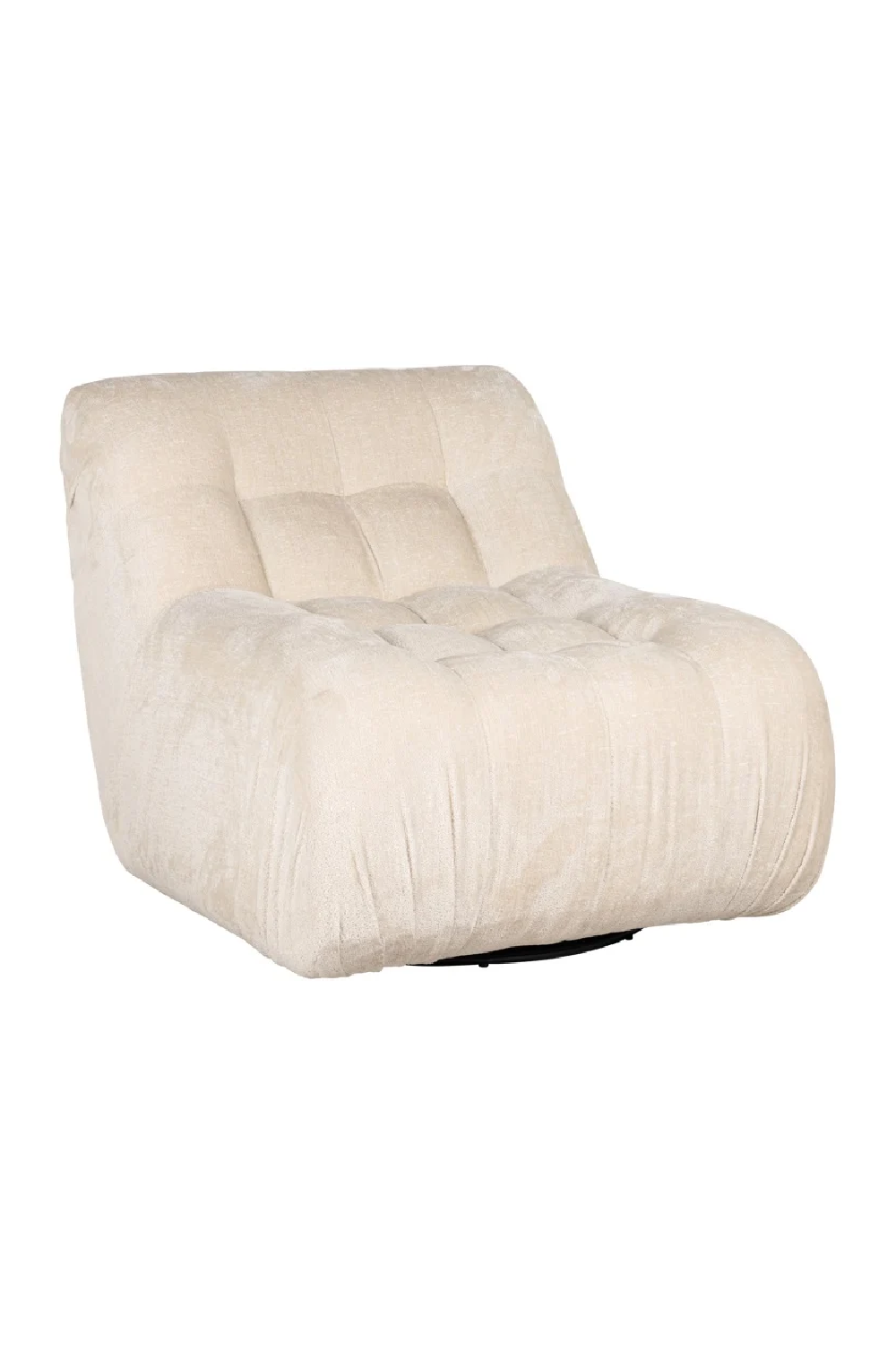 Chenille Swivel Easy Chair | OROA Rosy | Oroa.com