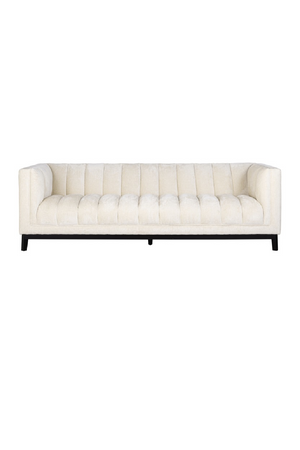 White Chenille Tufted Sofa | Richmond Interiors Beaudy | Oroa.com