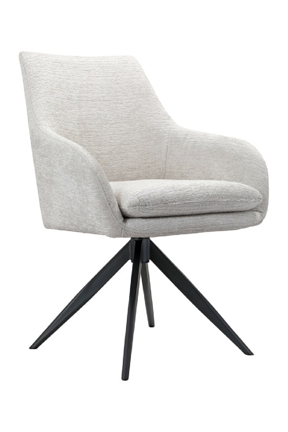 Cream armchair best sale black legs