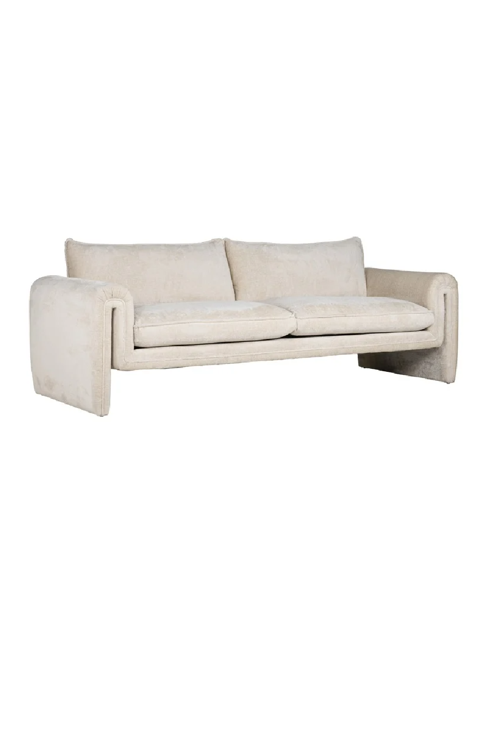 White Chenille Modern Sofa | OROA Sandro | Oroa.com