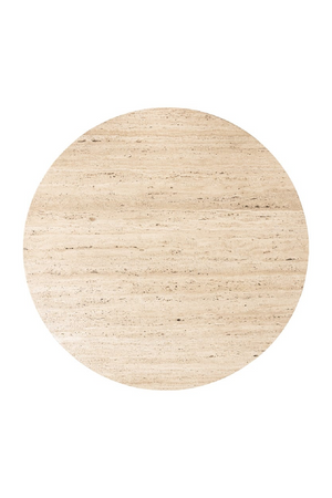 Round Travertine Coffee Table | Richmond Interiors Hampton | Oroa.com