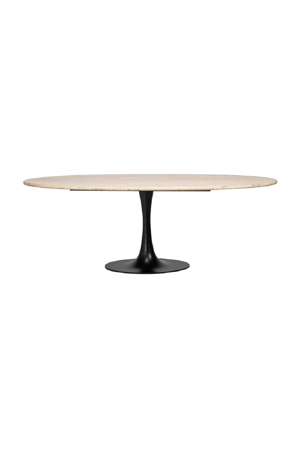 Travertine Pedestal Dining Table | OROA Hampton | Oroa.com