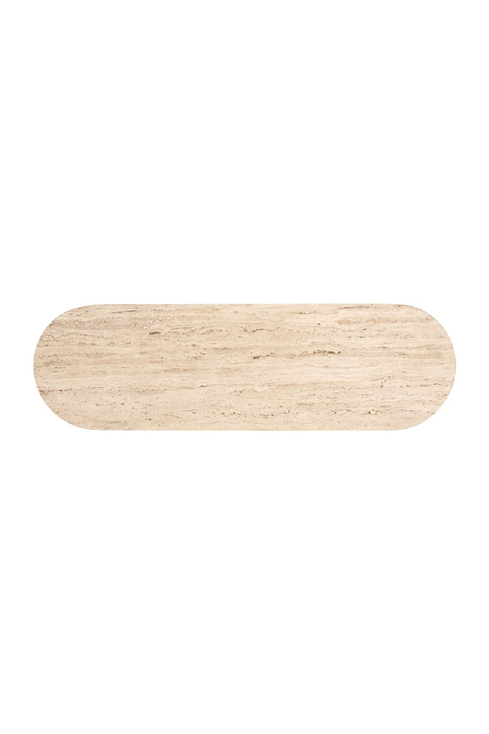 Oval Travertine Modern Console | Richmond Interiors Hampton | Oroa.com