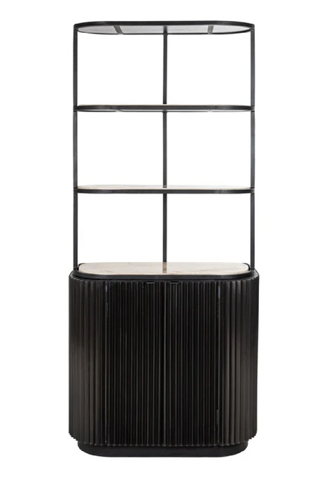 Black Wooden Modern Cabinet | Richmond Interiors Hampton | Oroa.com
