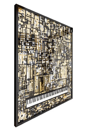 Black & Gold Wall Art | Richmond Interiors Piano | Oroa.com