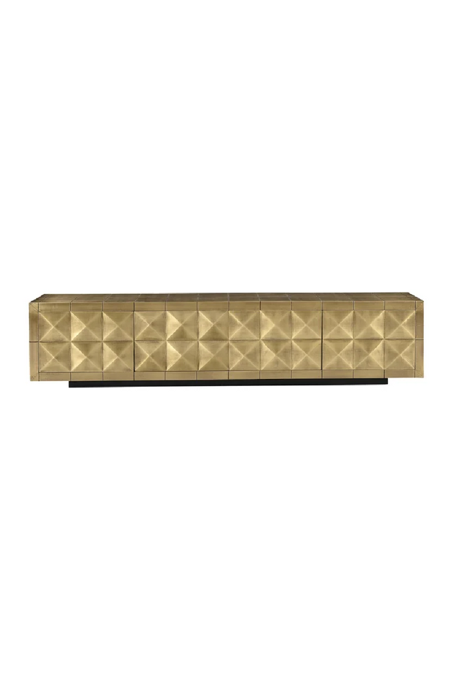 Gold Faceted TV Unit | Richmond Interiors Collada | Oroa.com