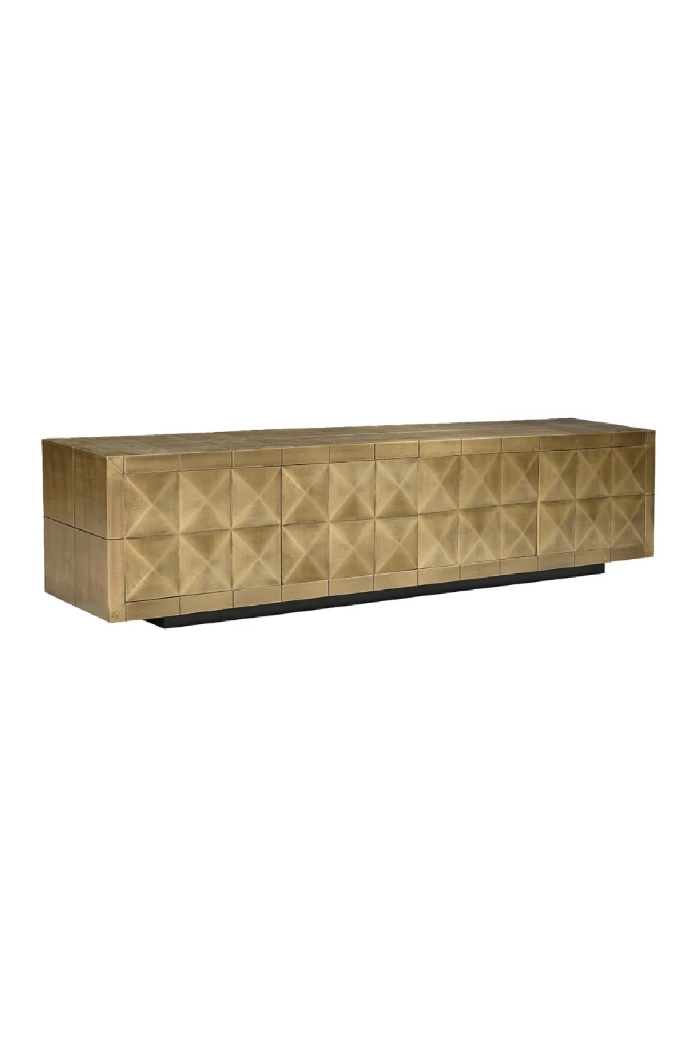 Gold Faceted TV Unit | Richmond Interiors Collada | Oroa.com