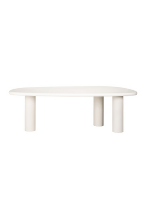 White Pebble-Shaped Dining Table | Richmond Interiors Bloomstone | Oroa.com