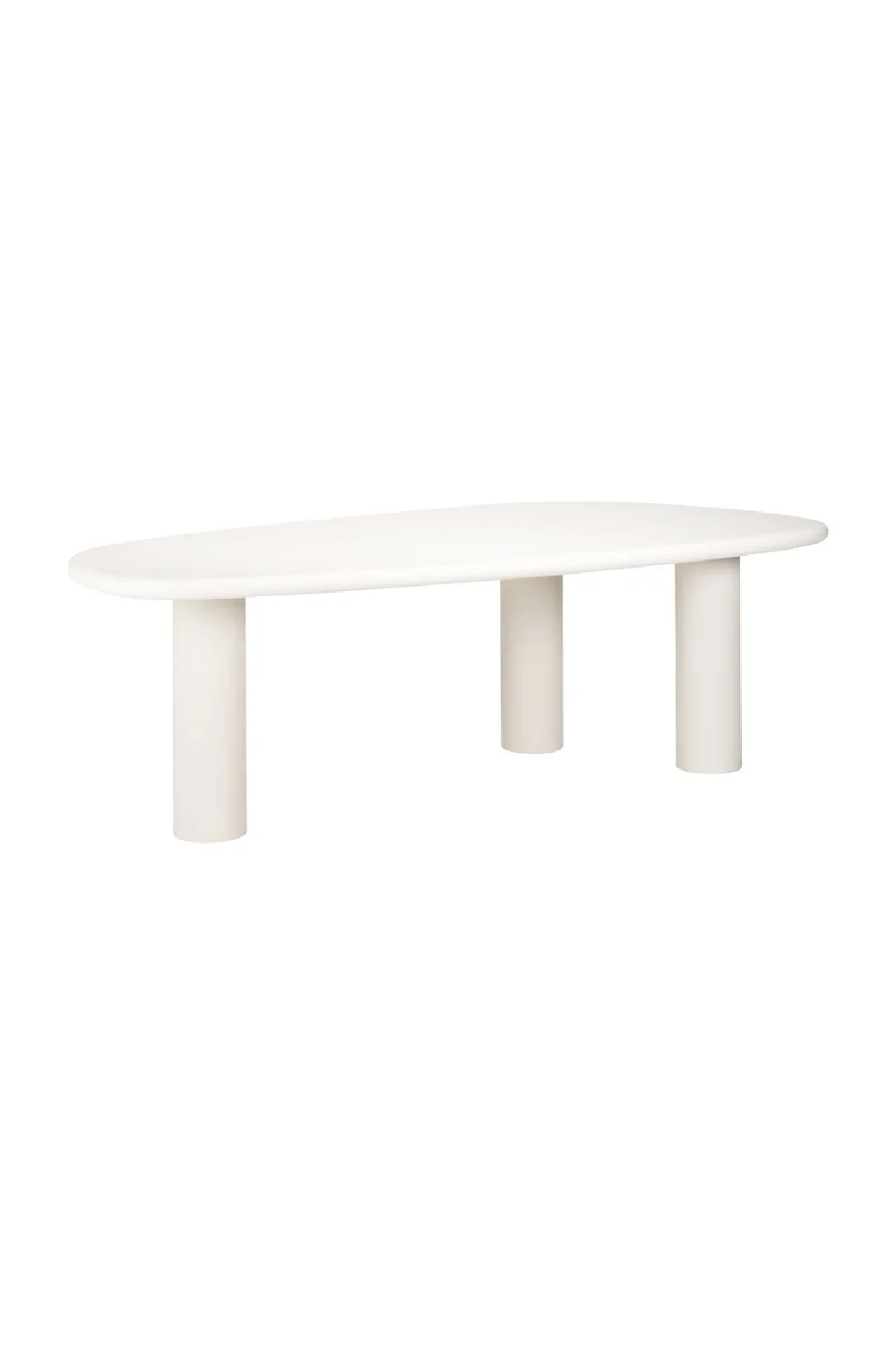 White Pebble-Shaped Dining Table | Richmond Interiors Bloomstone | Oroa.com