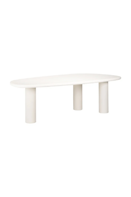 White Pebble-Shaped Dining Table | Richmond Interiors Bloomstone | Oroa.com