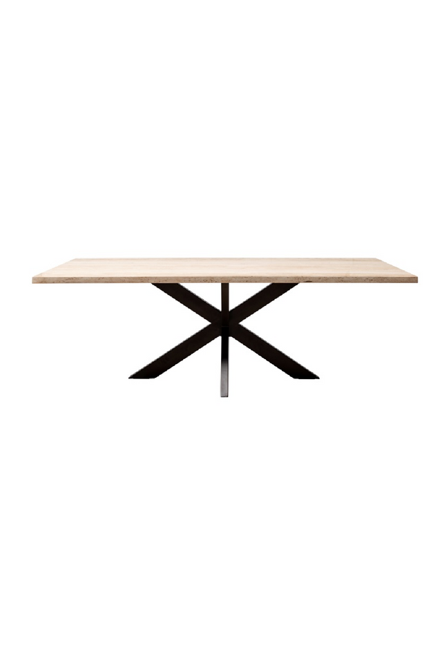Rectangular Travertine Dining Table | Richmond Interiors Avalon | Oroa.com