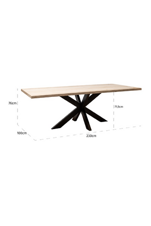 Rectangular Travertine Dining Table | Richmond Interiors Avalon | Oroa.com