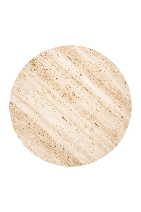 Round Travertine Nesting Side Tables (2) | Richmond Interiors Avalon | Oroa.com