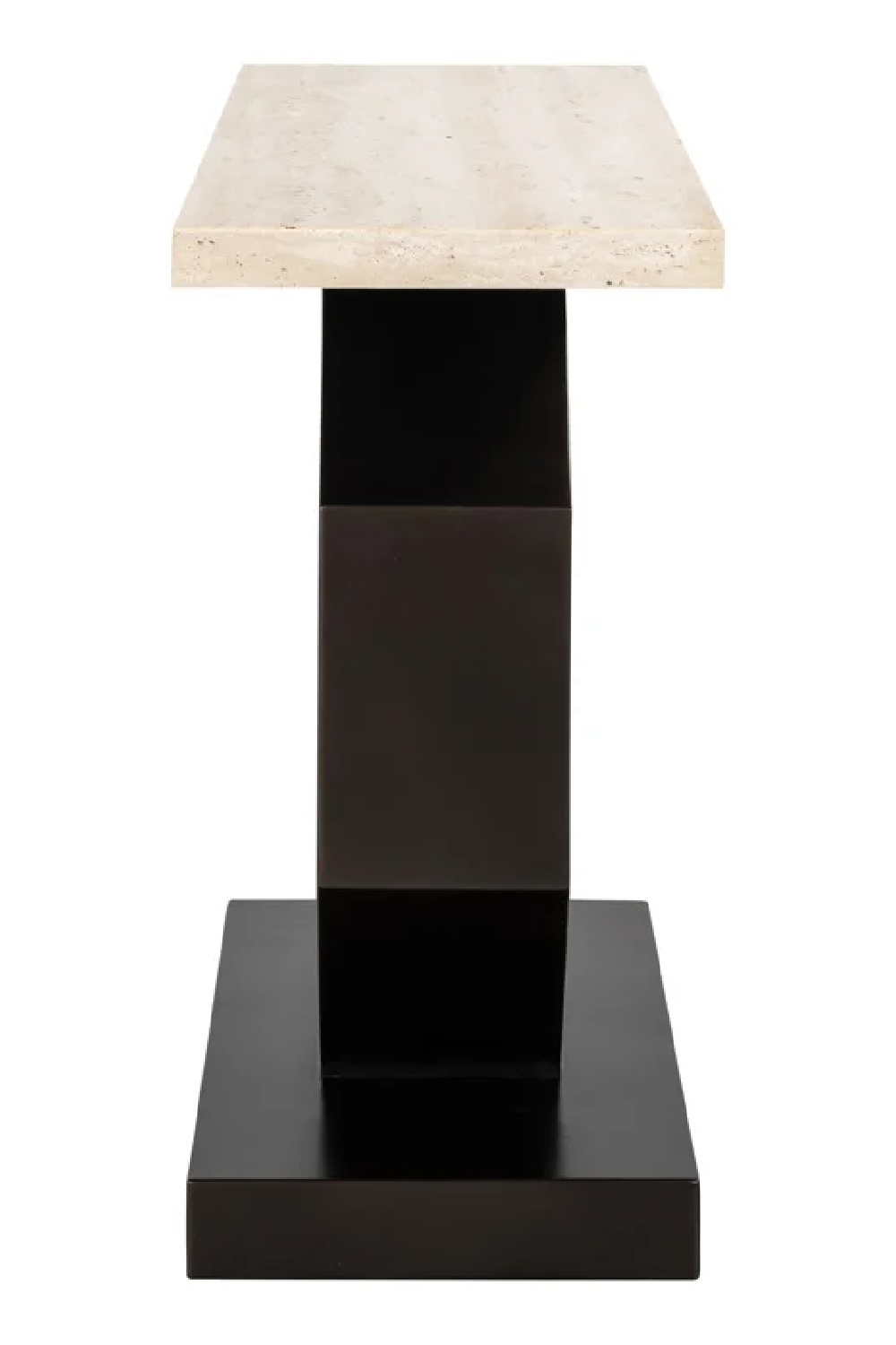 Travertine Pedestal Console Table | OROA Avalon | Oroa.com