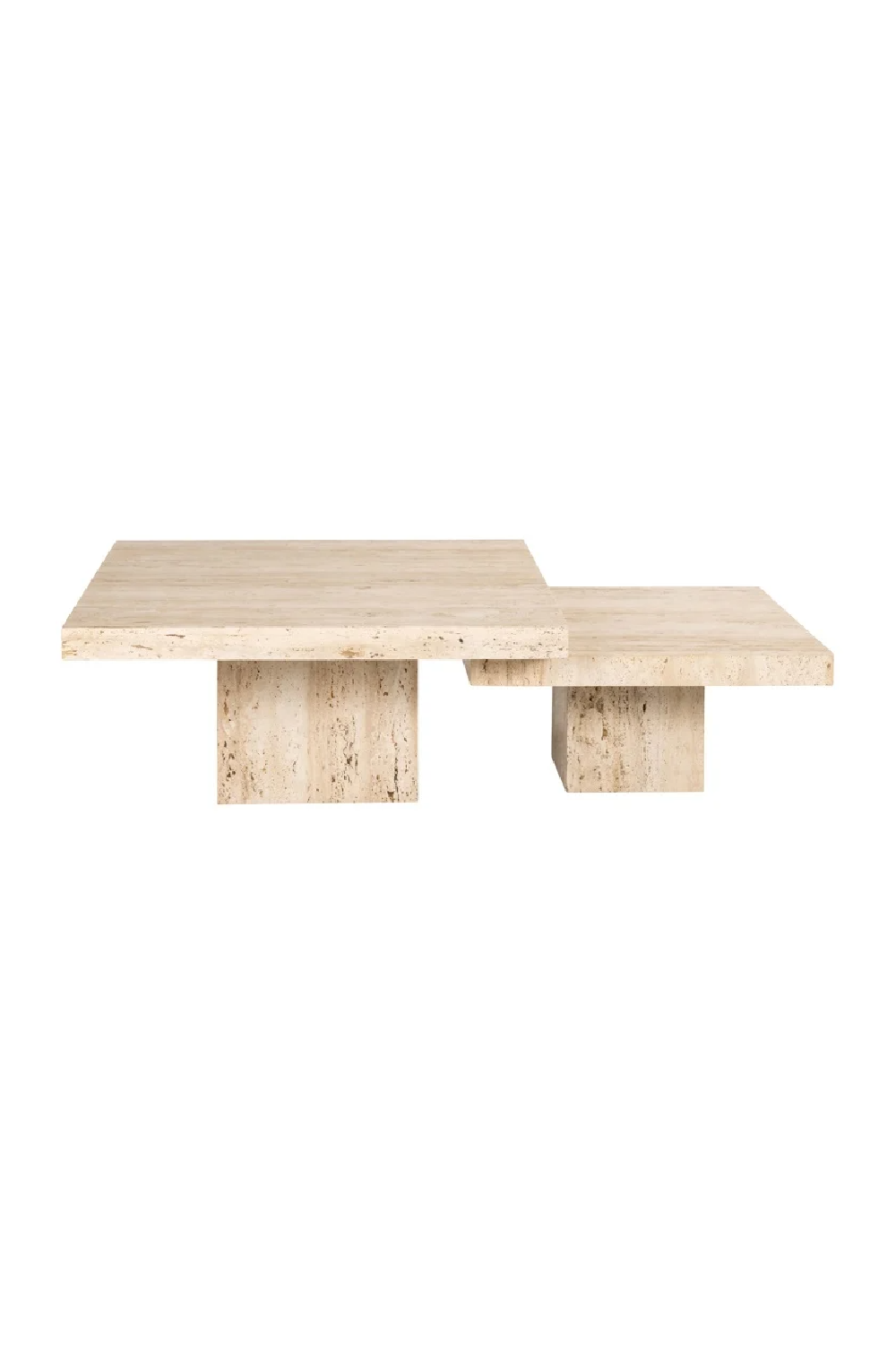 Square Travertine Coffee Table (2) | Richmond Interiors La Cantera | Oroa.com