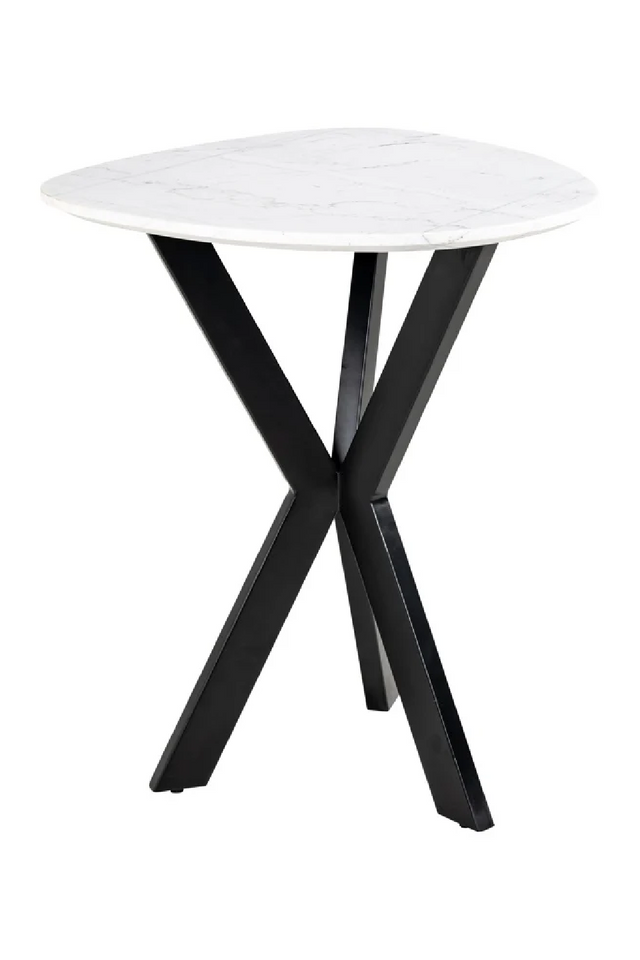 White Marble Side Table | Richmond Interiors Trocadero | Oroa.com
