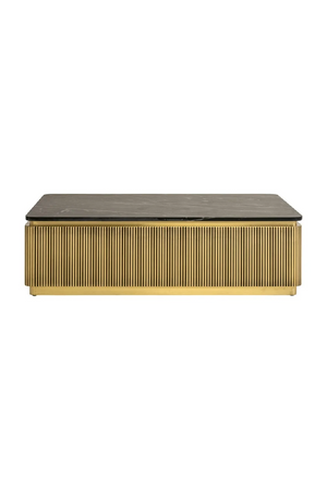 Gold Rectangular Coffee Table | Richmond Interiors Ironville | Oroa.com